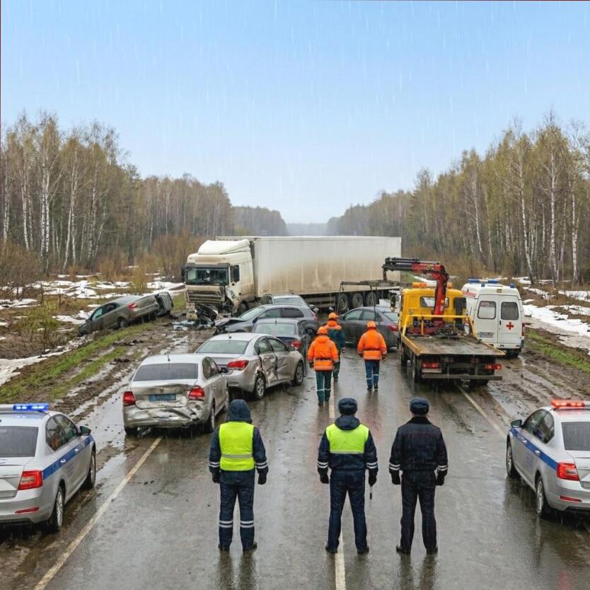 Авария за городом