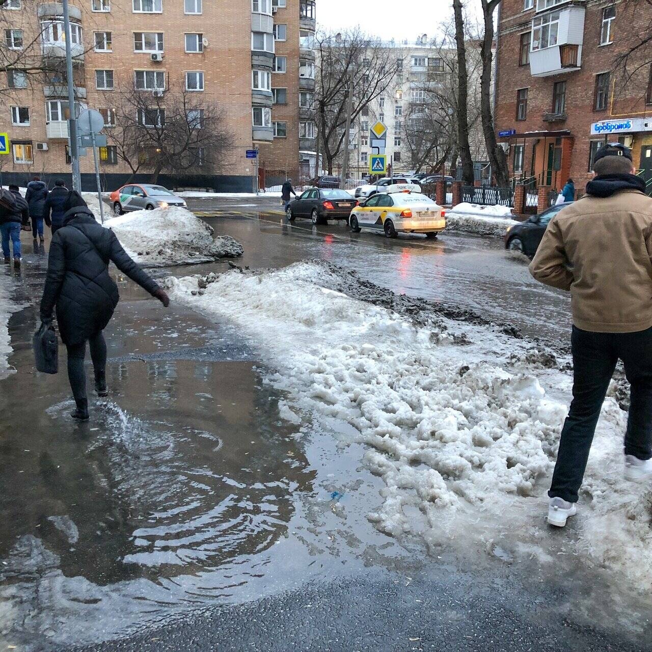 Снег весной